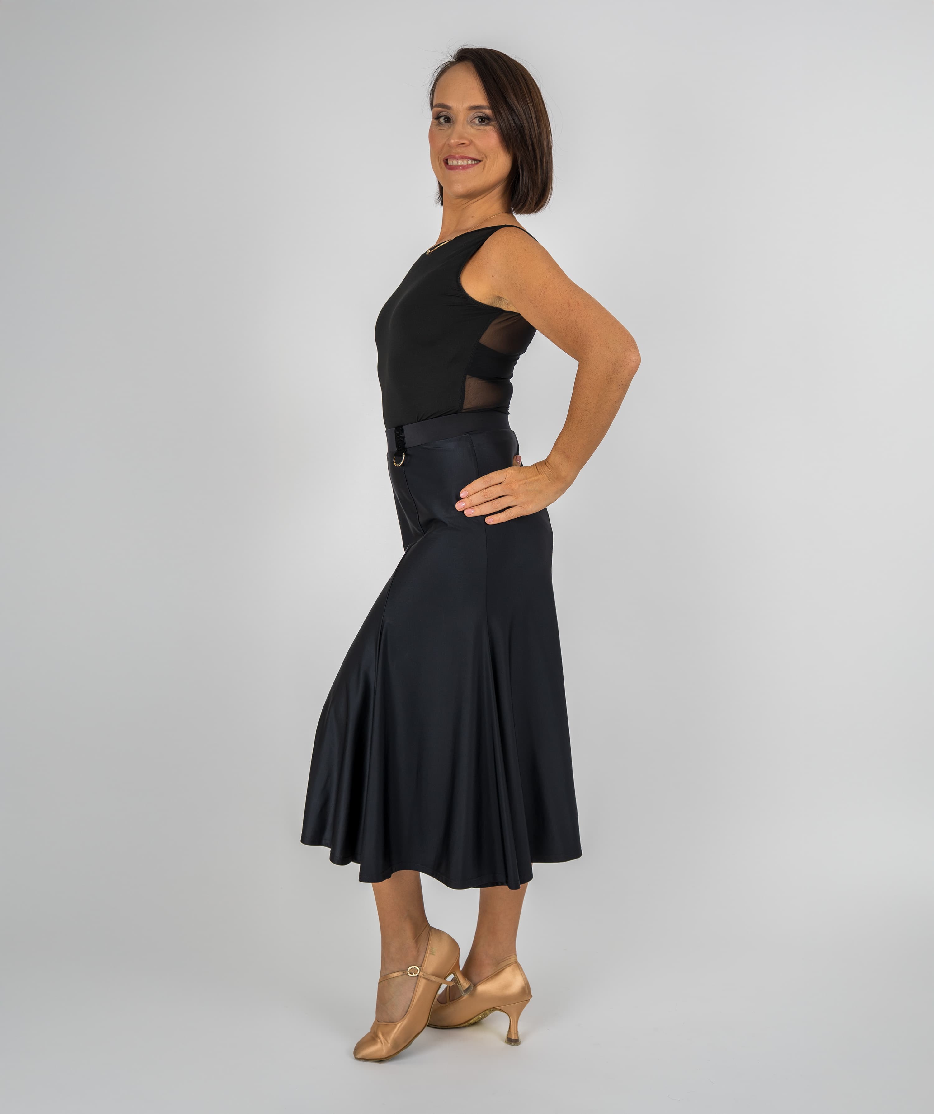 Sway Ballroom Skirt | Basic Gored Midi Skirt